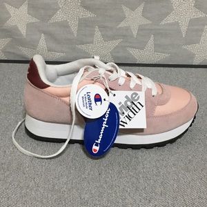 Champion Pink/White NWT Leather Sneakers